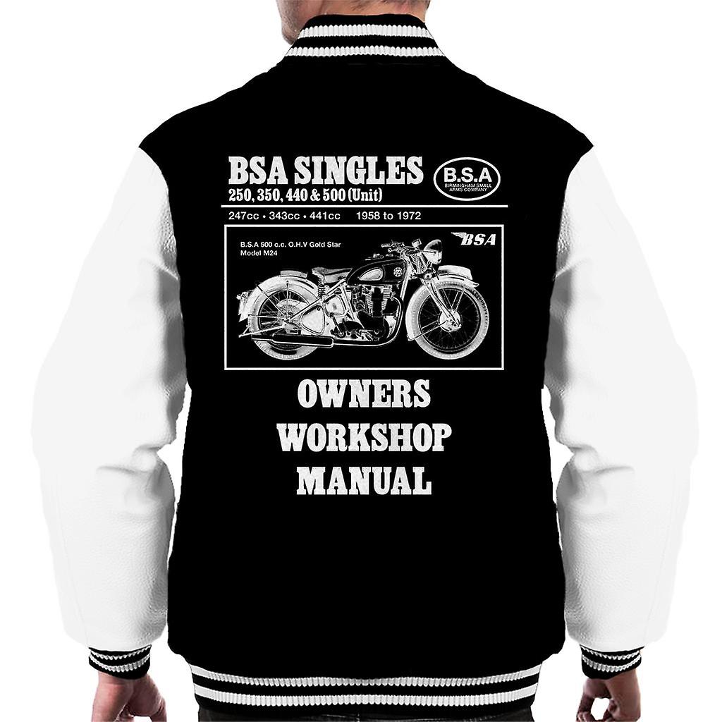 BSA Owners Workshop Manual Men's Varsity Jacket