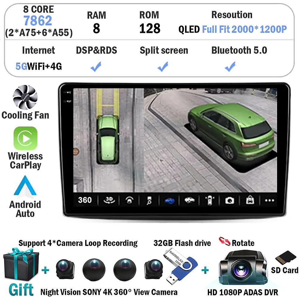 Android 13 For Gac Gs7 Gs8 2017 - 2019 Car Radio Multimedia Video Player Navigation Gps No 2din 2 Din Dvd Stereo 360 Camera Auto