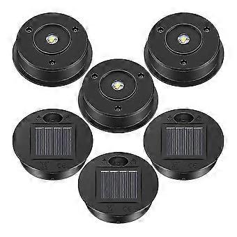 6 pezzi di luci solari da 7 lumen, parti di lanterne solari compatibili con l'esterno.
