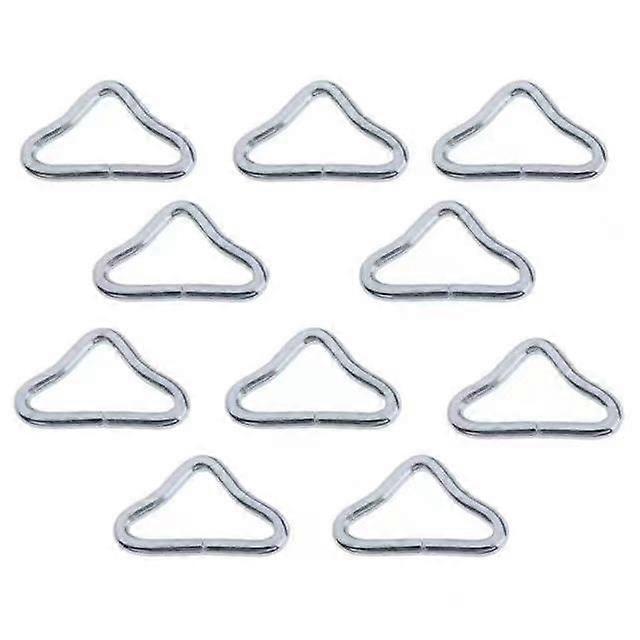 Trampoline Triangle Buckle ZRM&E 12PCS Quick Connect Trampoline Triangle Ring, High Strength Spring Buckle, Trampoline Mat Ring, V-Rings