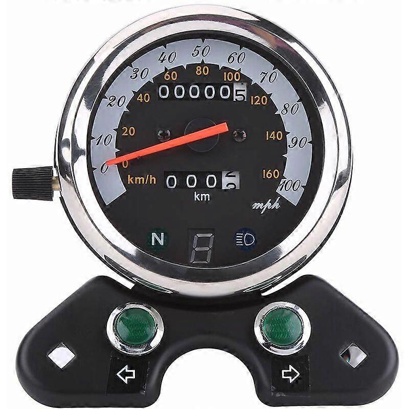 -Universal Motorcycle Speedometer Dual Odometer Speedo Speedometer Digital Display 12V For Most Motorcycles