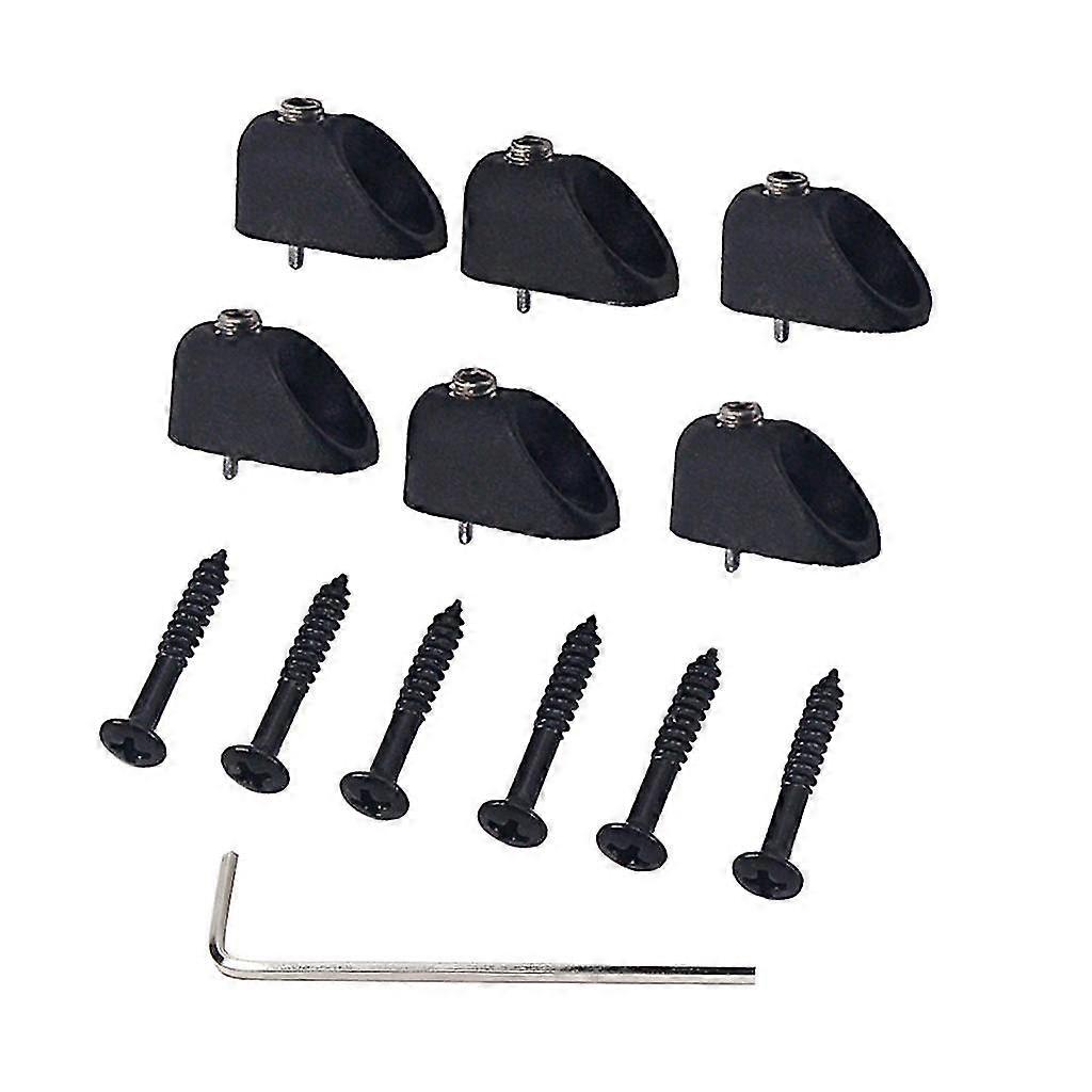 6 Pieces Guitar String Locking Nut Headless Rope Lock Instrument Accessory