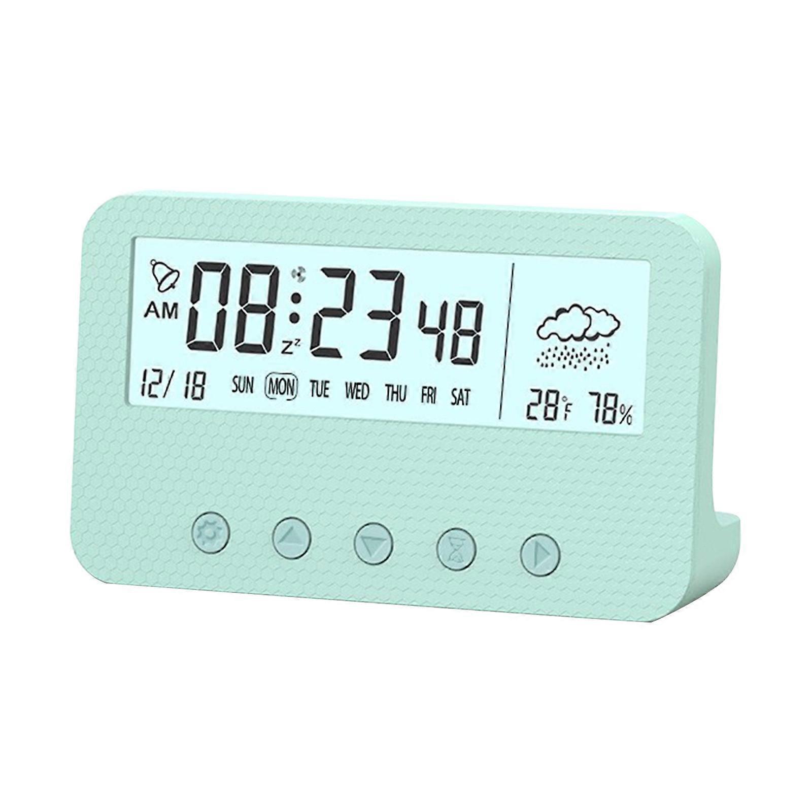 Smart Home Digital Elektronisk Klokke Led Display Elektronisk klokke Stereo Digital Display Snooze Vekkerklokke 12/24H Bytte nedtellingstid
