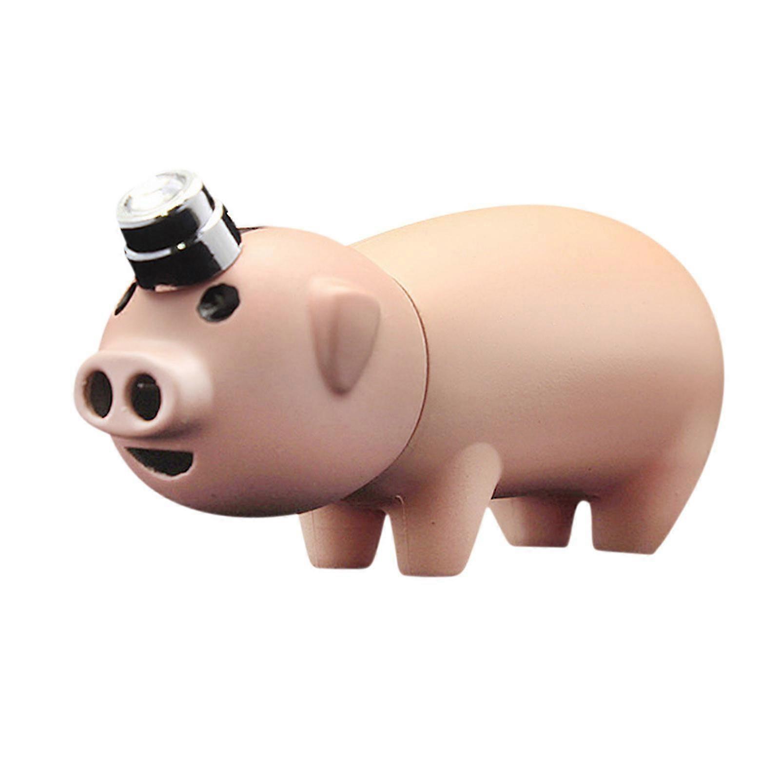 Mr. Pig Double Fire Open Fire Lighter Pig Shaped Nose Spray Lighter Inflatable Lighter