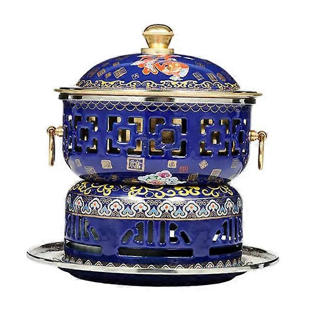 Fondue cloisonnée pratique pour le buffet et le ragoût de shabu - Camping Cooker