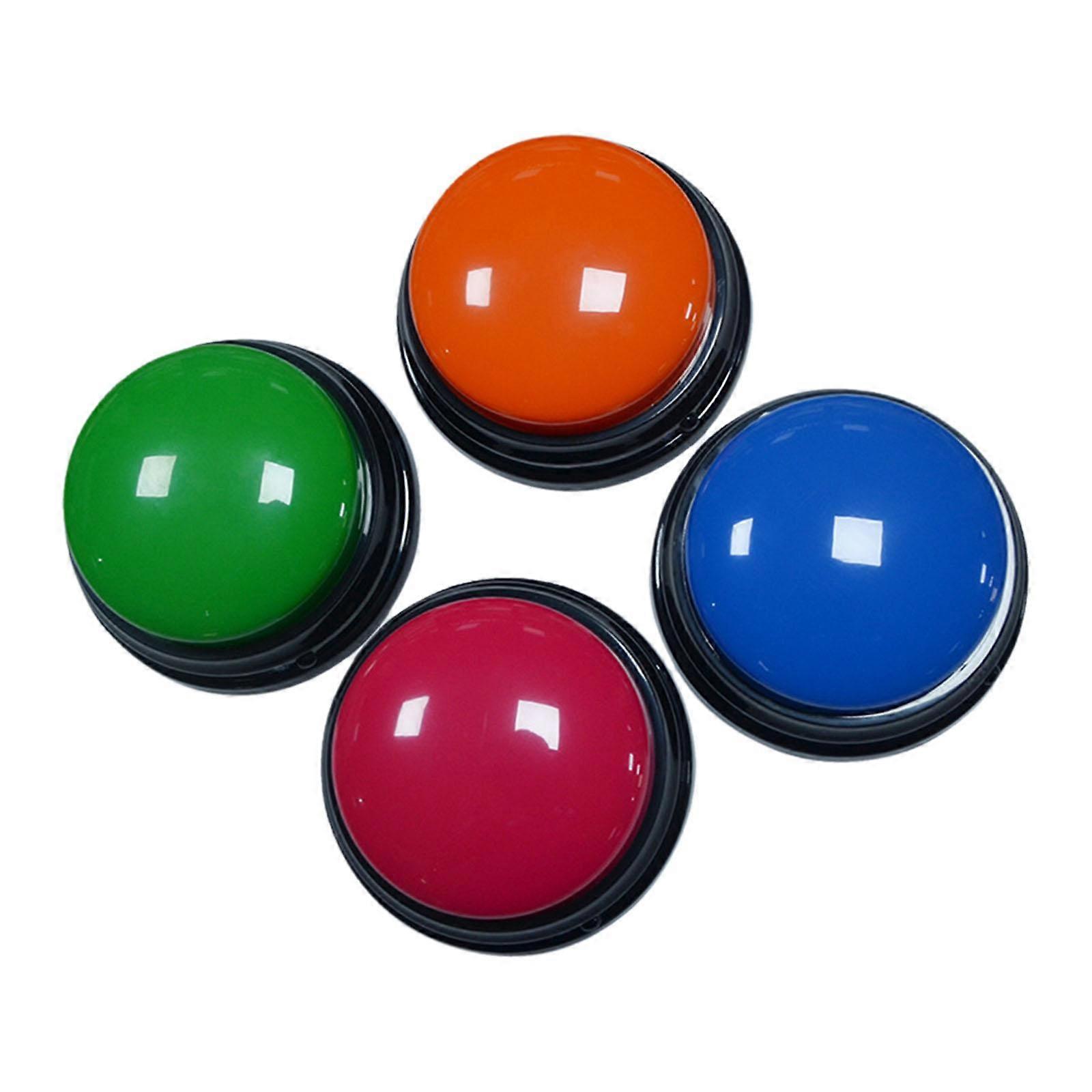 4x Recordable Talking Buttons Communication Pet Training Pet Interactive Toy