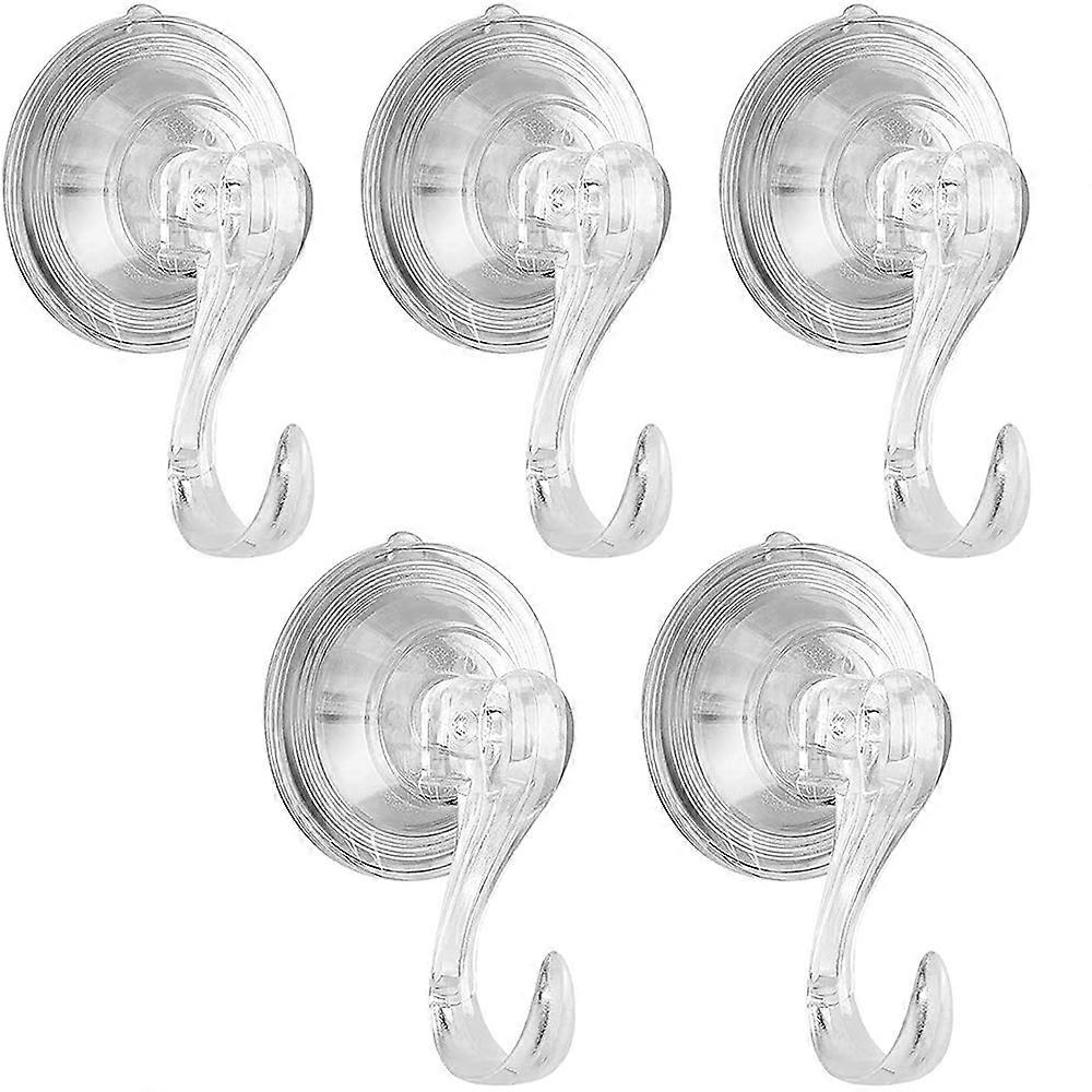 4 Pack Suction Cup Hooks, Clear Reusable Heavy Duty Vacuum Suction Cup