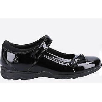 Hush Puppies Carrie Junior School Shoes Black