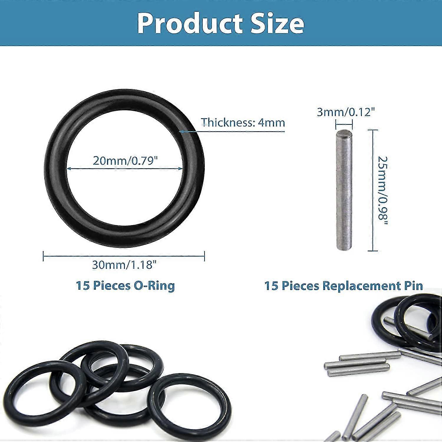 دبوس بديل وحلقة O وحلقة تأثير ومحمل دبوس مقبس من الفولاذ المقاوم للصدأ