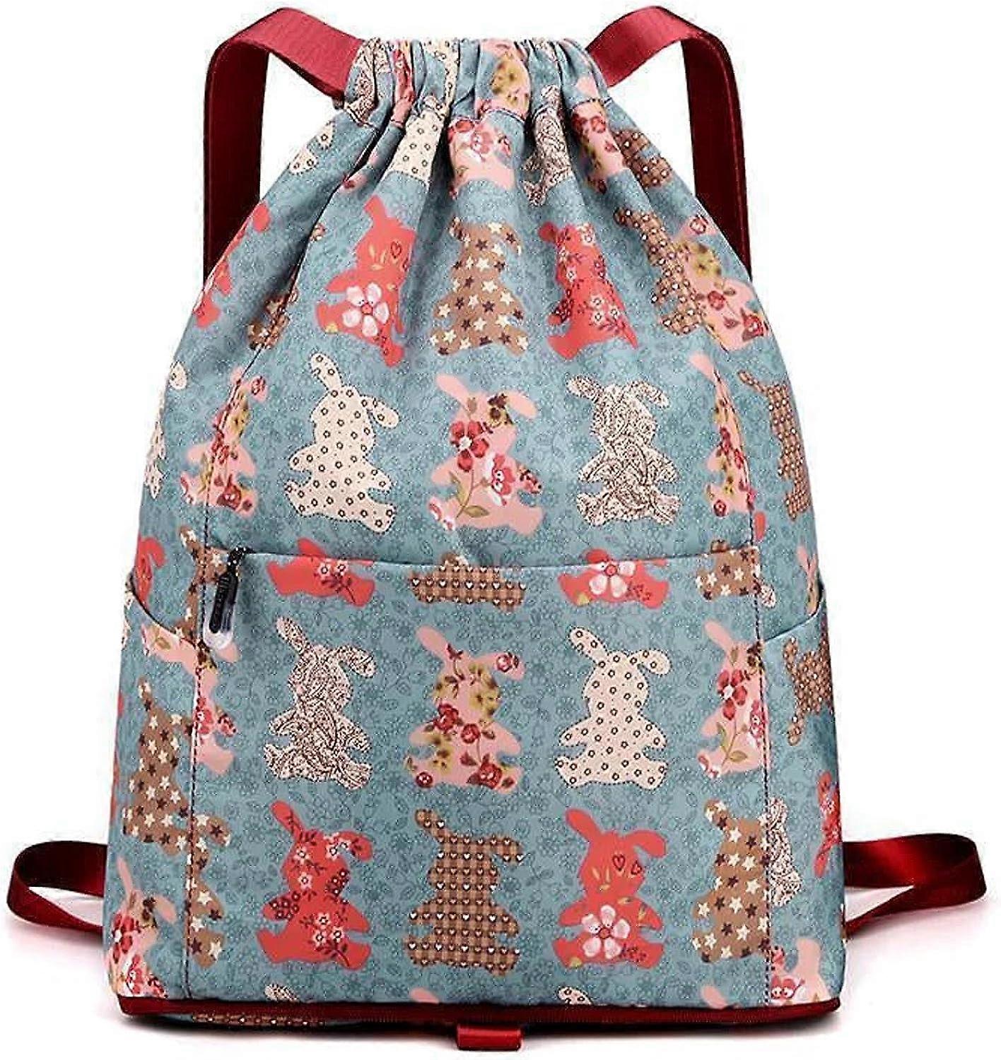 Idearock Drawstring Foldable Large Capacity Dry-wet Separation Travel Sports Backpack Foldable Waterproof Drawstring Bag