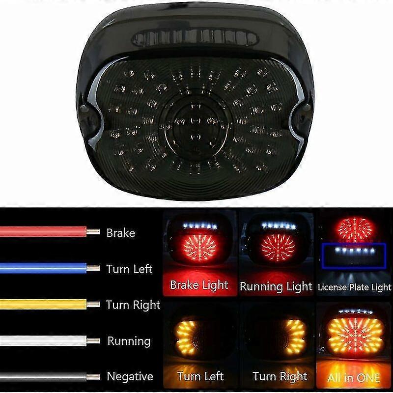 Led Motorcycle Retrofit Special Rear Multi-function Led Tail Light With ...