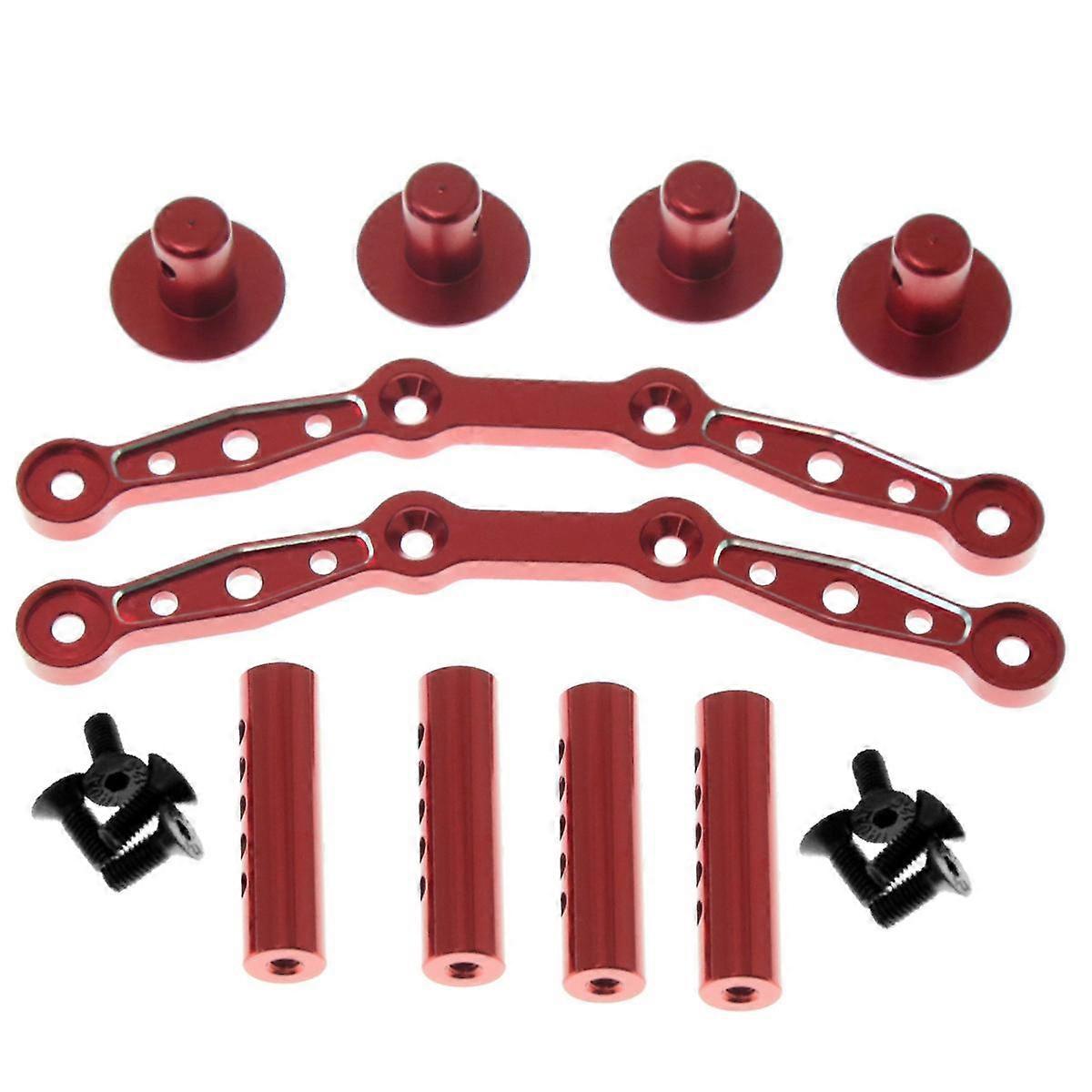 RC Car Body Post Mounts Aluminum Alloy Front and Rear Shell Column for Arrma 1/8 Mojave RC Car Upgr