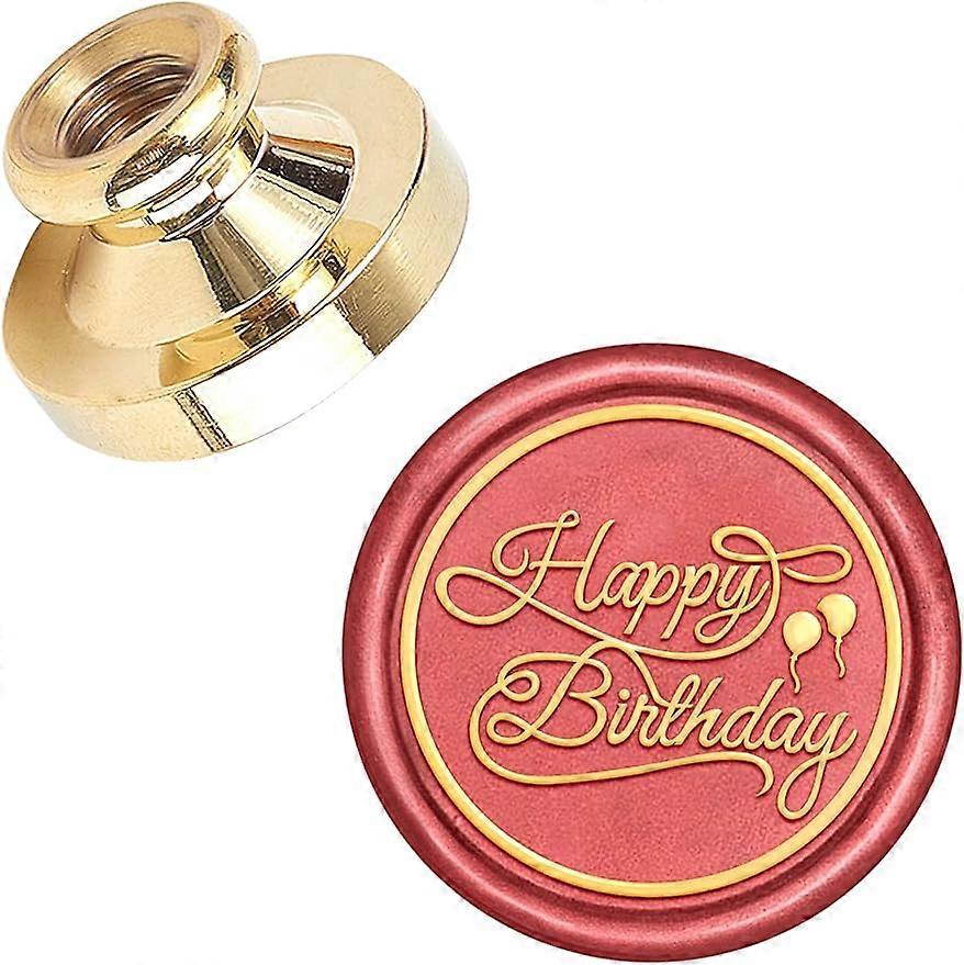 Buon compleanno Sigillo di cera Testa del timbro Sostituzione Sigillatura in ottone Testa del timbro Olny No Handle Testa in ottone rimovibile