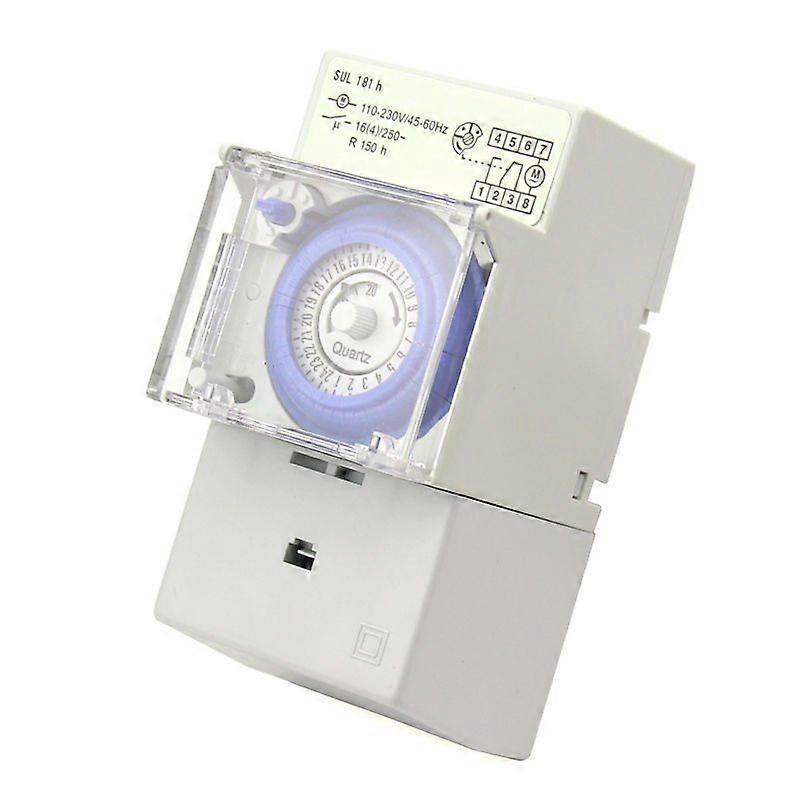 SUL181H Mechanical Timer 24 hours Time Switch Relay Electrical Programmable Timer 24 hour Din Rail Timer Switch