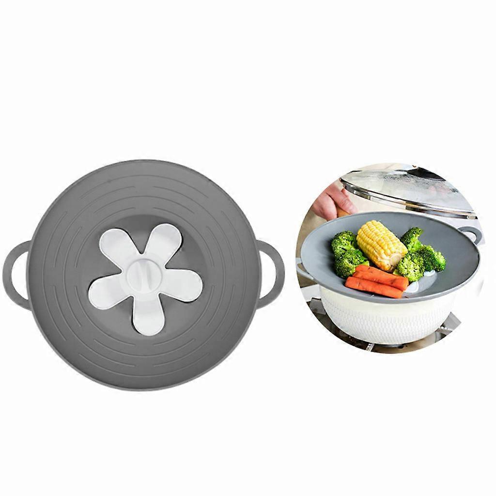 Silicone Spill Stopper Lid  Boil Over Safe Cover Multi Function Kitchen Tool For Steam Pot