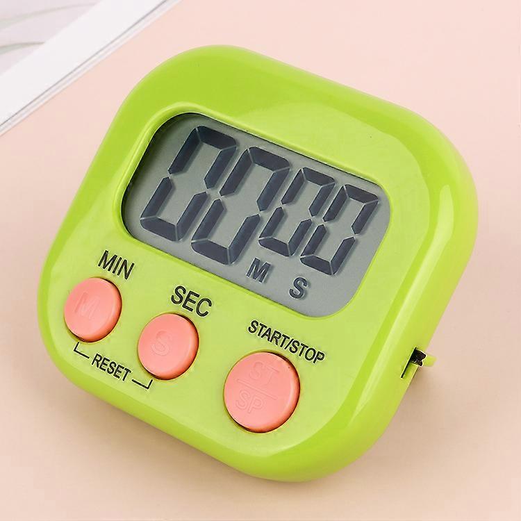 Magnetic Kitchen Timer, Cooking Timer, Learning Timer, Loud Alarm Clock and Countdown Timer with Large LCD Display, Green,2024 Ping