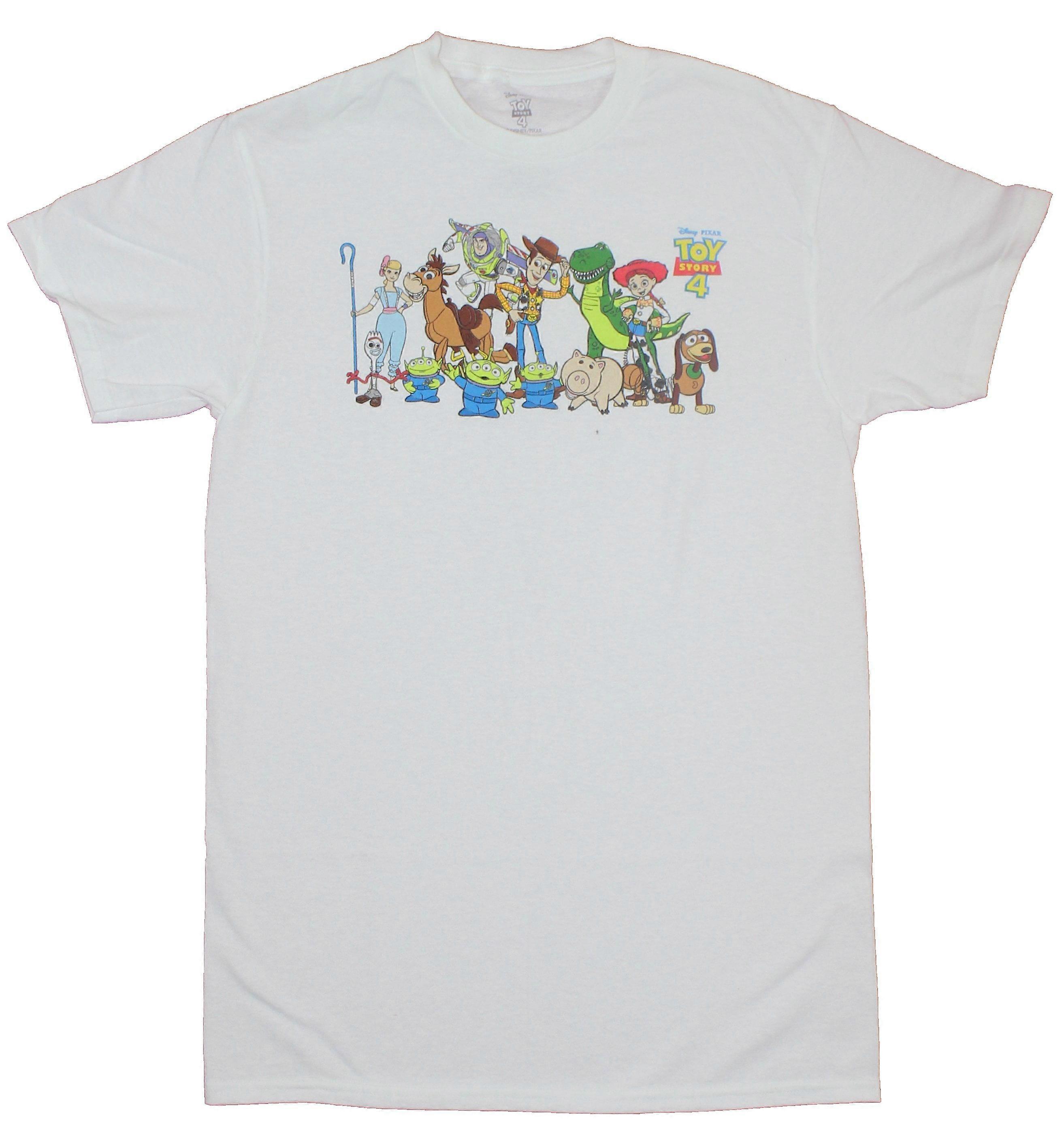 Toy Story Mens T-Shirt - Cartoon Group of all The Classics Characters-Lgn120