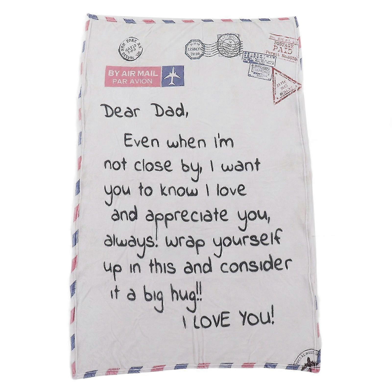 Envelope Blanket Multifunctional Personalized Soft Skin Friendly Polyester Throw Blanket For Father