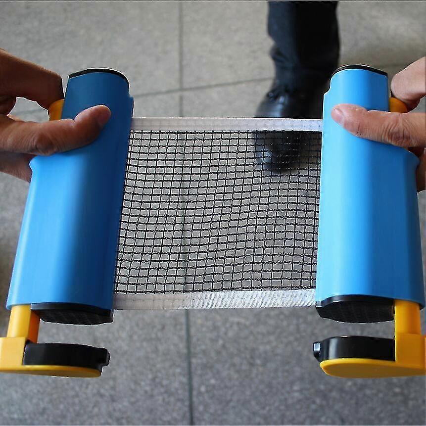 Yaju Portable Table Tennis Nets Ping Pong Net Retractable Table Tennis Net Rack Anywhere Home Gyms(1pcs, Orange)