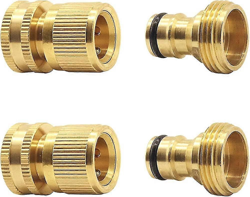 Garden Hose Hose Connector Full Brass Garden Hose Connection 3/4 Inch Heilwiy. Connector Gift