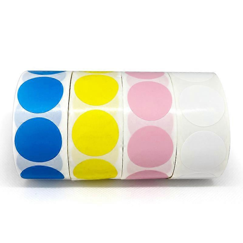 500pcs 4 Colors Code Removable Round Dot Sticker Rolls Adhesive Circle Dot Sticker Label