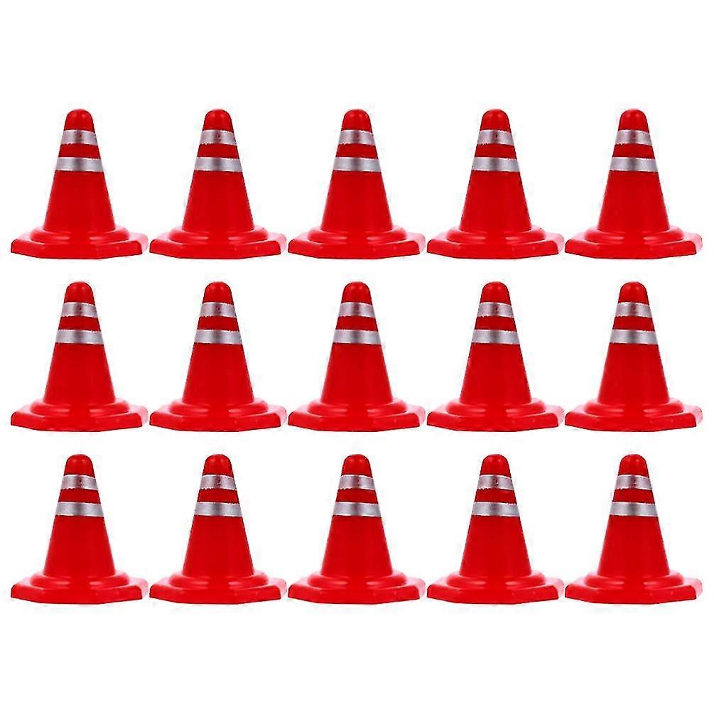 15pcs Mini Sports Training Cones Miniature Traffic Training Cones Small Safety Parking Cones Kids Pretend Play Toy
