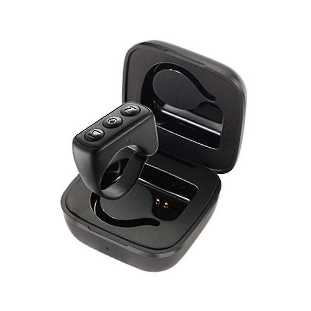 Mobile Phone Bluetooth For Remote Control Ring Fingertip Flipping Video Selfie Controller(Black)