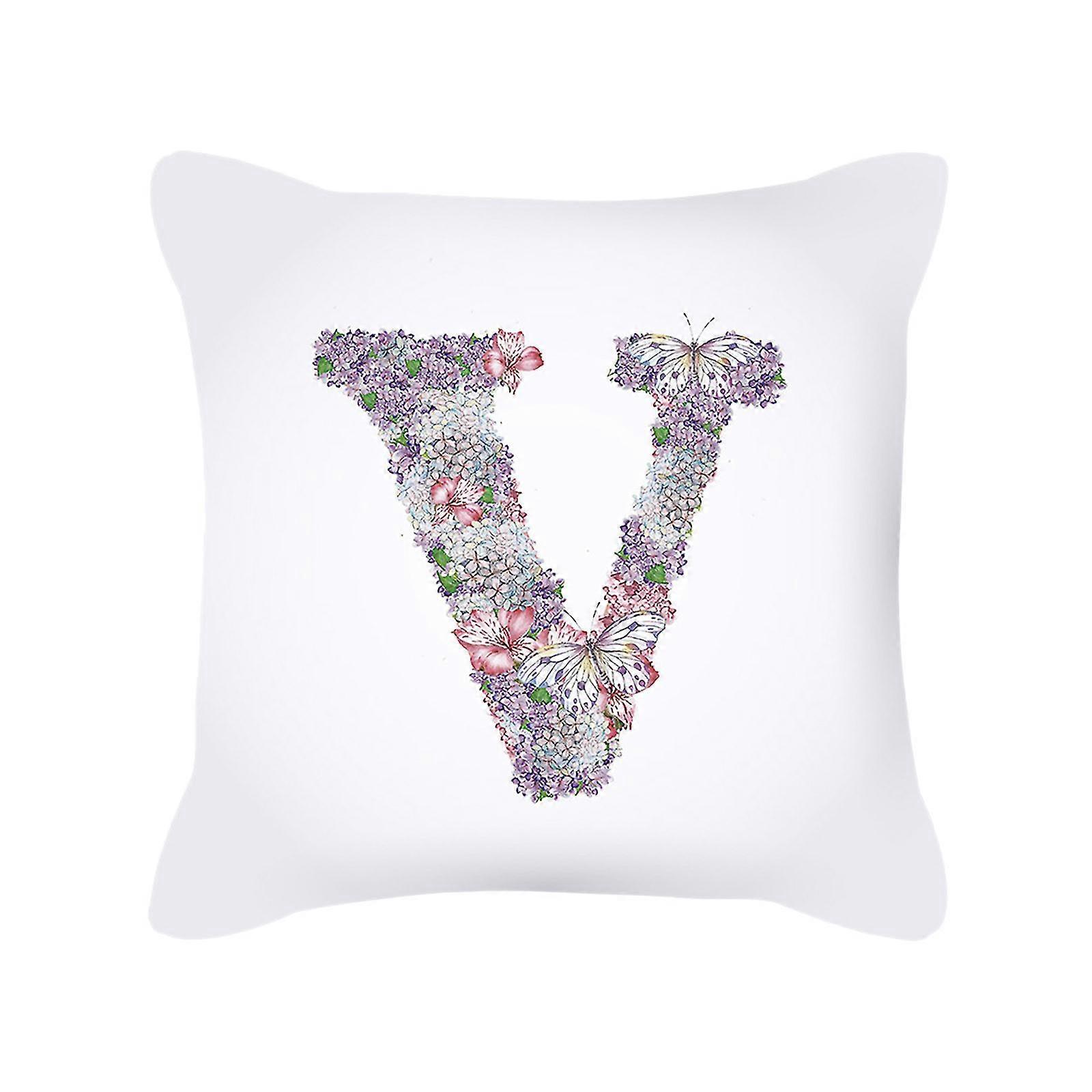 Letter Pattern  Case Sofa Car Cushion Cover  Home Decoration