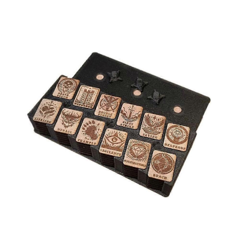 Tabletop Card Game Ability Tracking Counters, Token Dispenser for Card Games