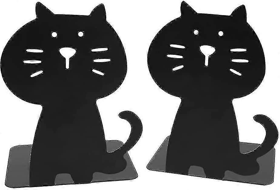 1 Pair Cute Cat Bookends, Book Organizer For Library School Office