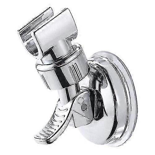 Adjustable Wall Mount Shower Head Stand Holder Chrome Bathroom Suction Bracket