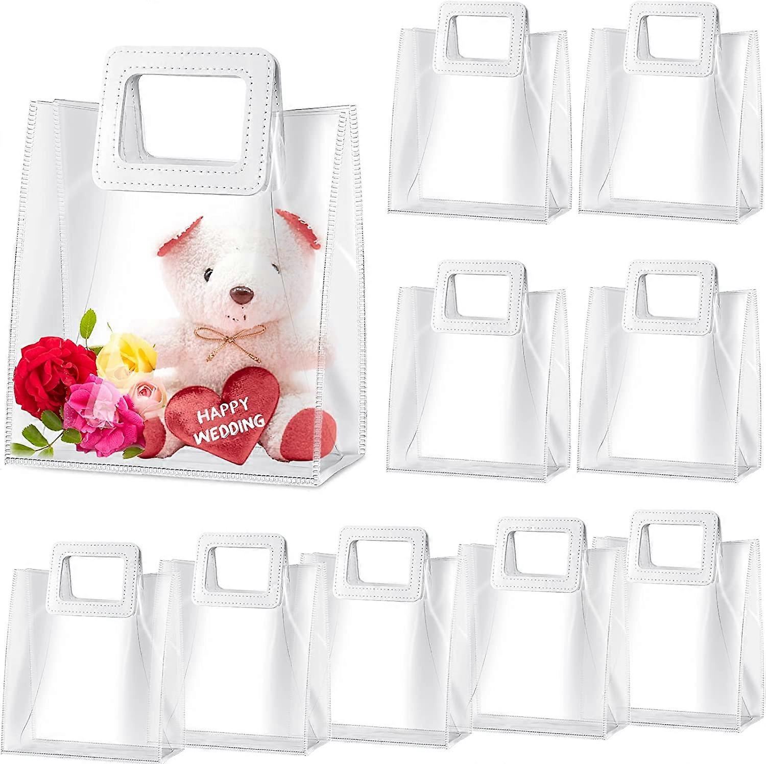 Clear Gift Bag with Handle PVC