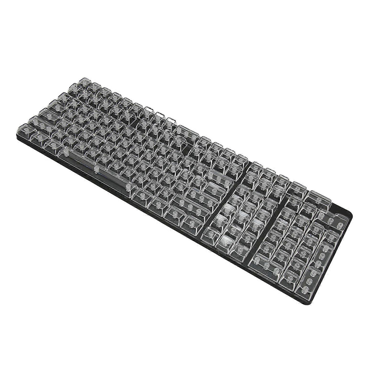 Keycap Set 132 Keys High Transparent PC CBSA Heigh Matte Ergonomic DIY Replacement Keycaps for Mechanical Keyboard White