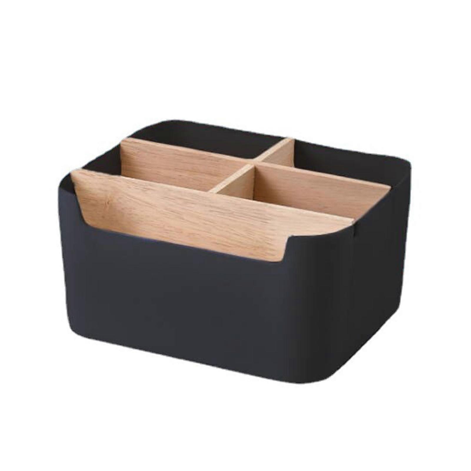 Storage Box Large Capacity Detachable Nordic Style Compartmented Compartment Remote Control Holder Household Supplies KAESI