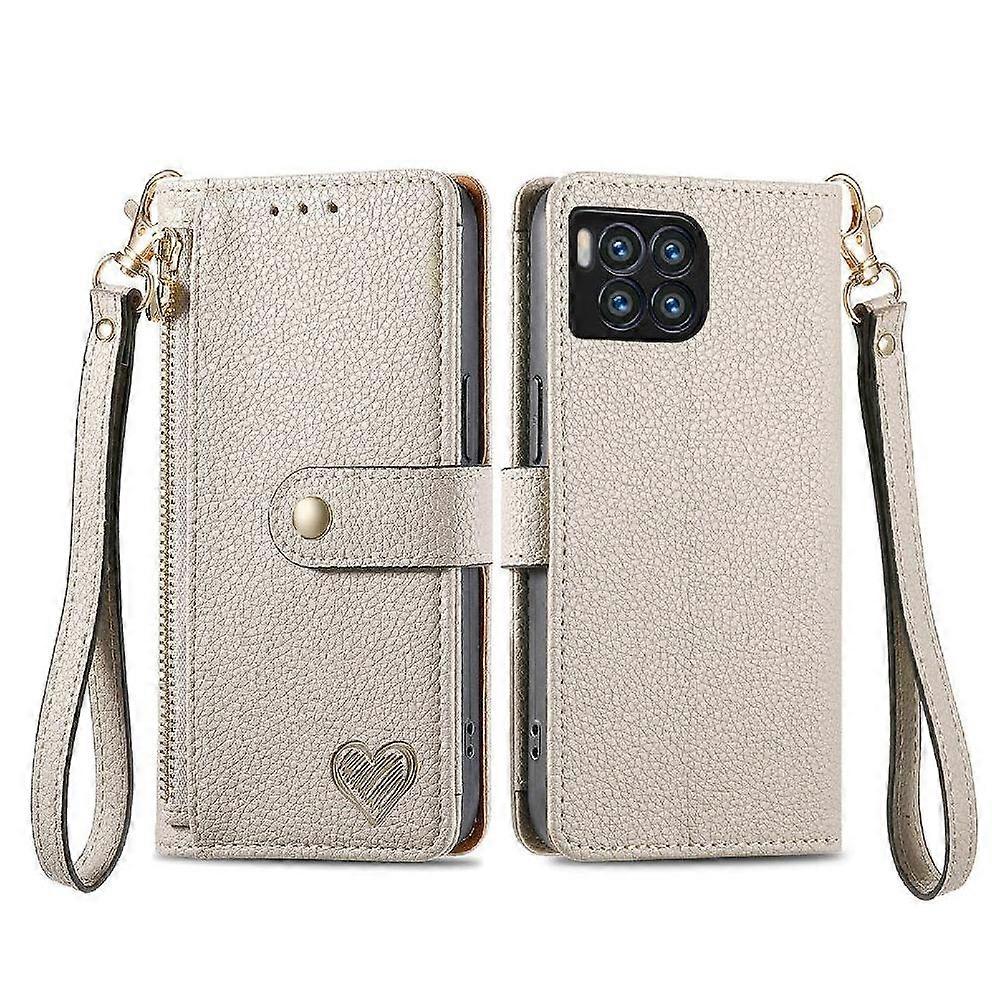 Flip Case For T-Mobile Revvl 7 Pro 5G Wallet RFID Blocking Love Leather Case Zipper