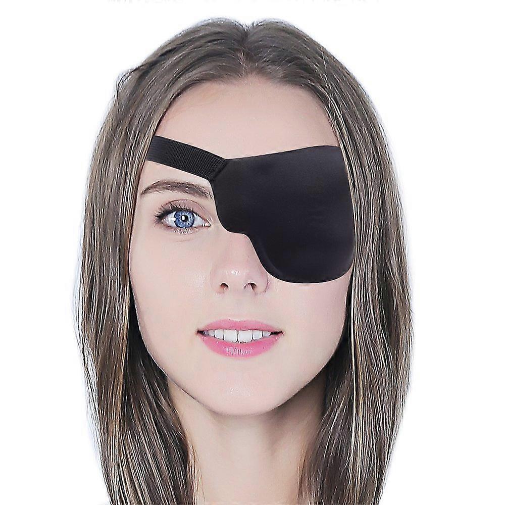 Left eye 3D eye patch, black black