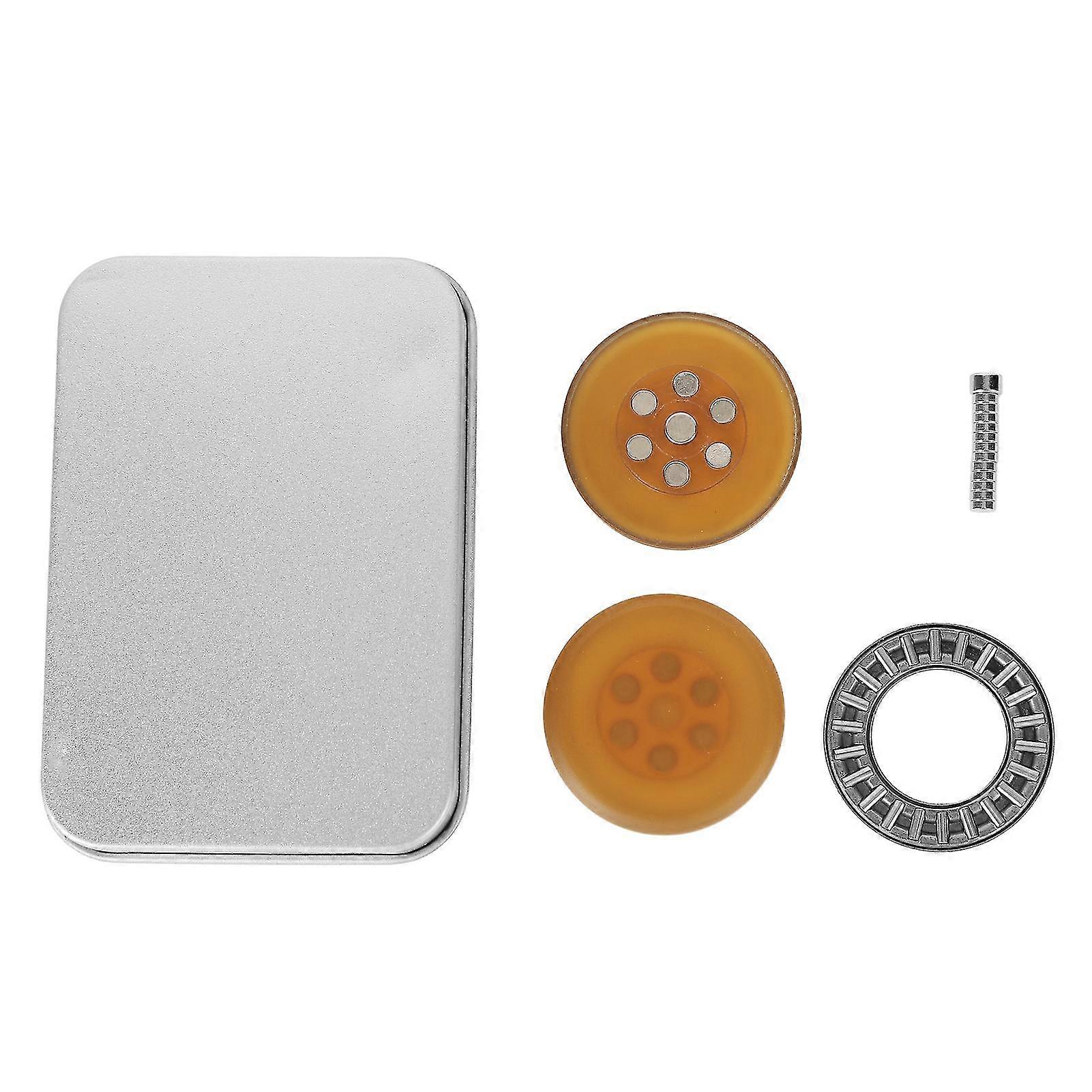 Stress Relief Slider Toy Round Shape Decompression Autism Push Slider Toy For Office Work Amber