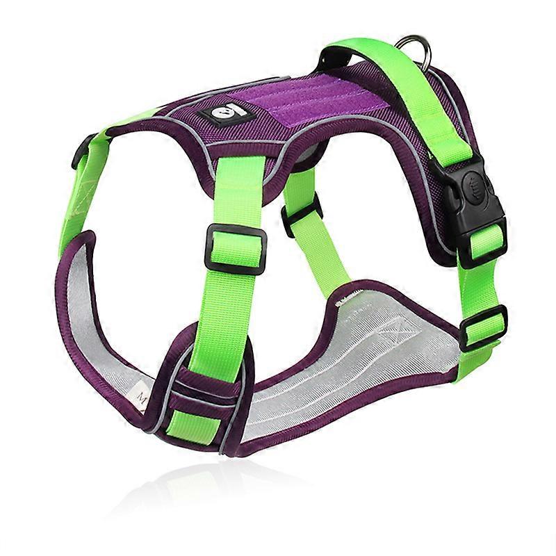 Dog Harness for Large Dogs No Pull, Front Clip Dog Walking Harness with Reflective Adjustable Soft Padded Vest and Easy Control Handle, No-Choke Pet H