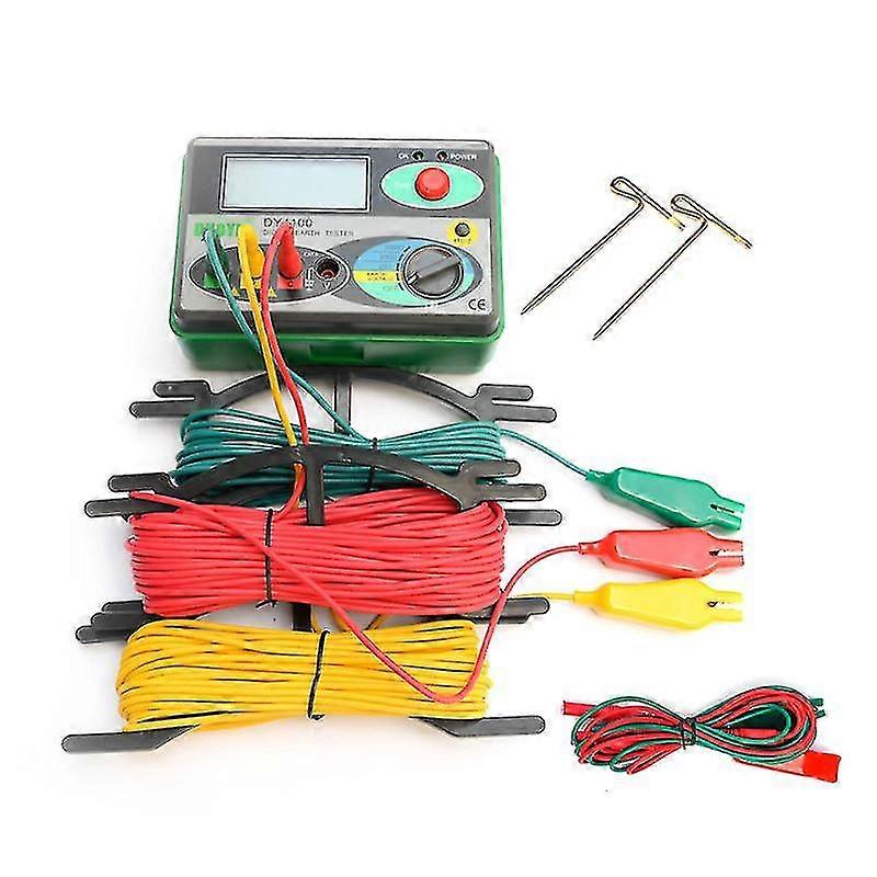 Duoyi Dy4100 Ground Resistance Tester Digital Meggers Protections Grounding Resistance Meter Ground Resistance Tester Earth Resistance Tester Ground R