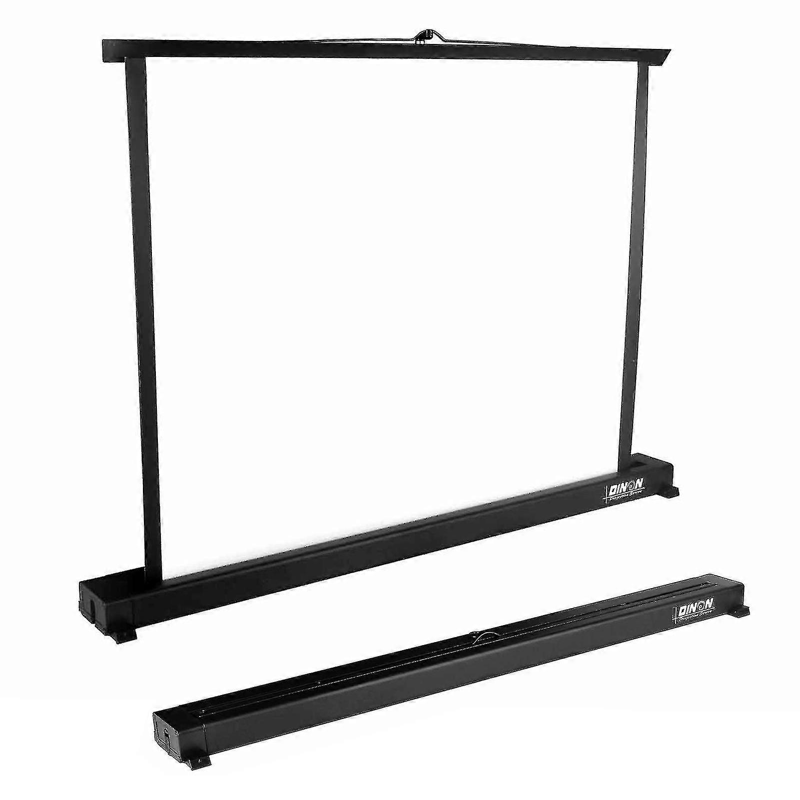 40 Inch Portable Projector Screen Tabletop Stand Screen Suit For 4:3 Projection Pull Up Retractable Design In Aluminum Case For Telephoto Projectors F