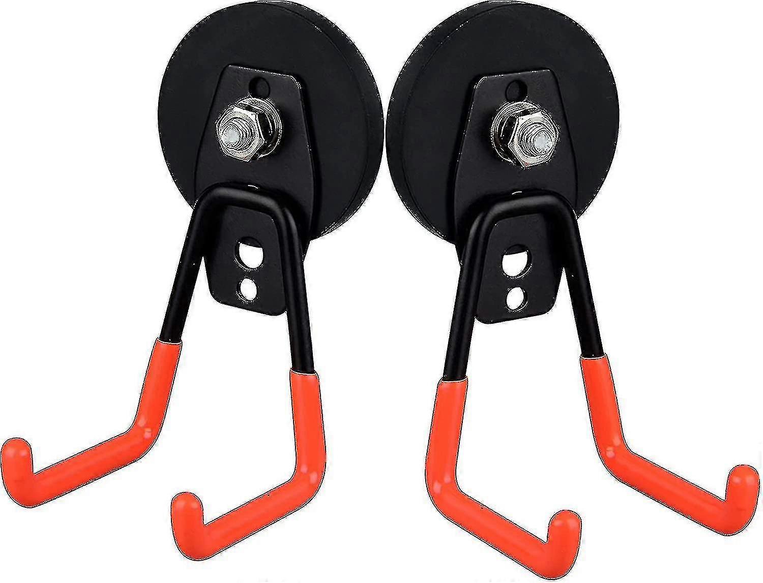 2pcs μαγνητικά άγκιστρα γκαράζ, μεγάλα μαγνητικά άγκιστρα αποθήκευσης βαρέων καθηκόντων, ισχυροί γάντζοι χρησιμότητας μετάλλων μαγνητών Καλύτερο δώρο Γ