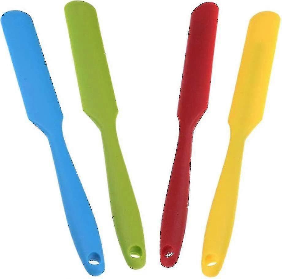 4 Pieces Cream Silicone Spatula Kitchen Baking Tool Cake Spatula PK