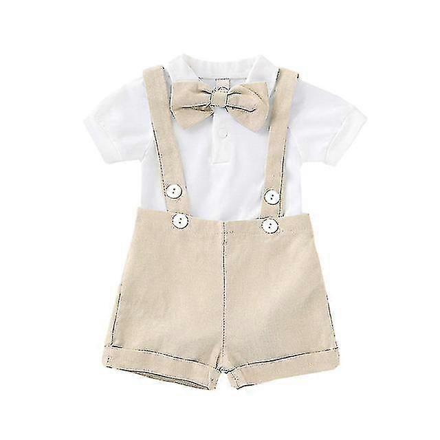 أزياء الأولاد الرضع المعمودية الزي الرضيع الزفاف جنتلمان تعيين حفلة عيد ميلاد رسمي التعميد دعوى المعلقة القوس التعادل رومبر