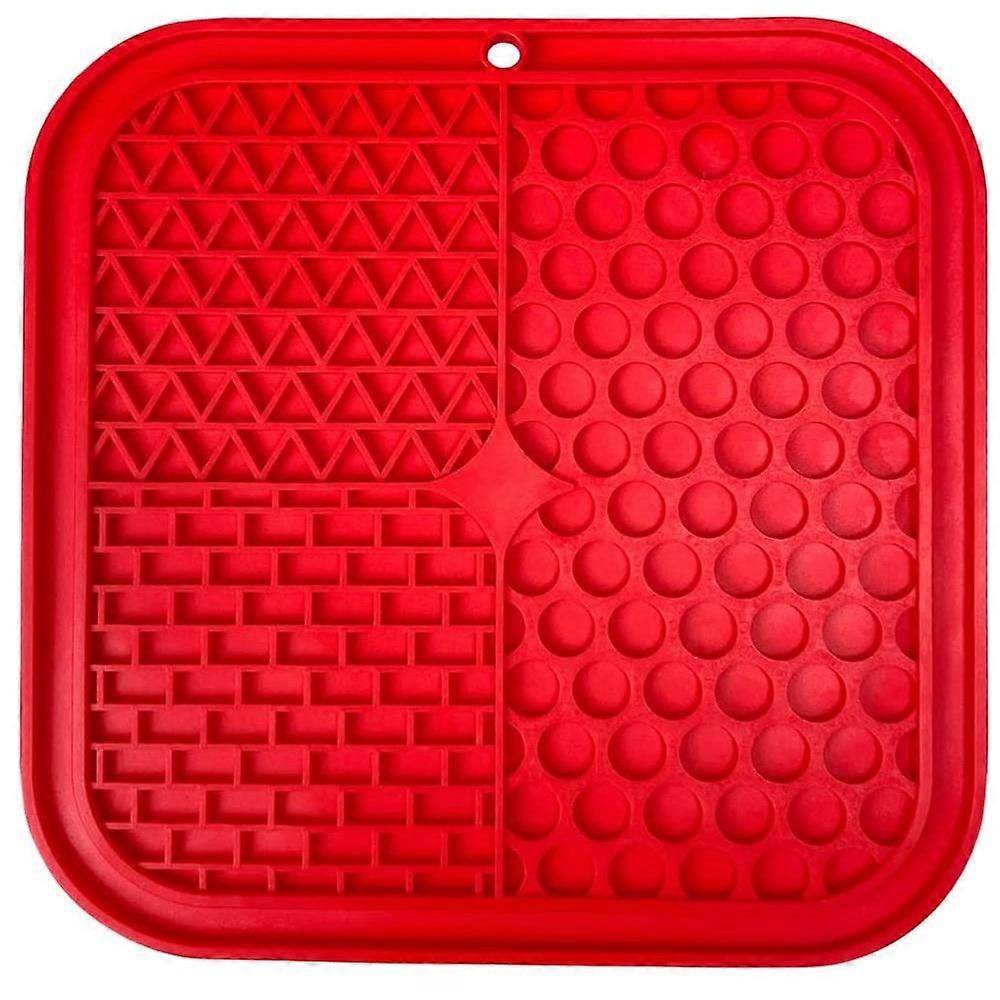 Dog licking pads, 2 pieces pack large dog licking pads, dog slow feeding dog licking pads with suction cups.