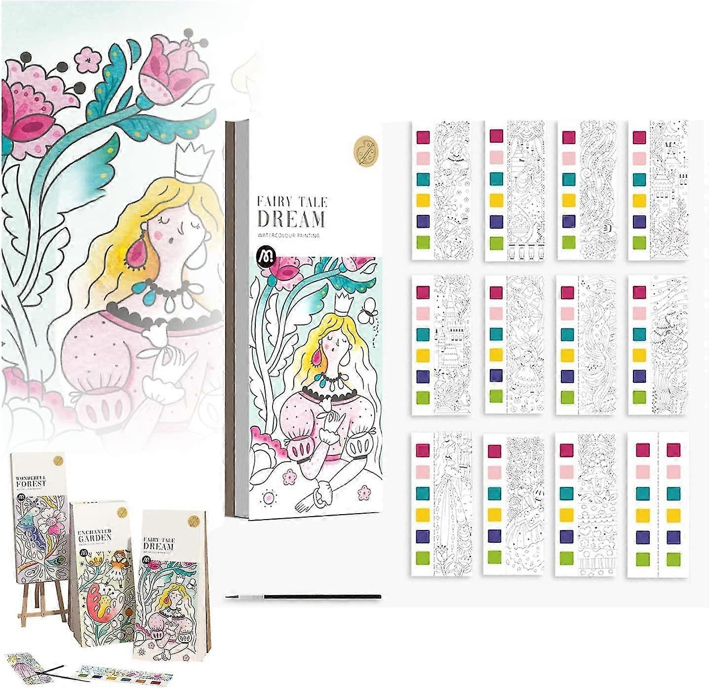 جيب الرسم بالألوان المائية ، كتاب الألوان المائية الجيب ، الإشارات المرجعية بالألوان المائية للرسم ، طقم ألوان مائية جيب السفر