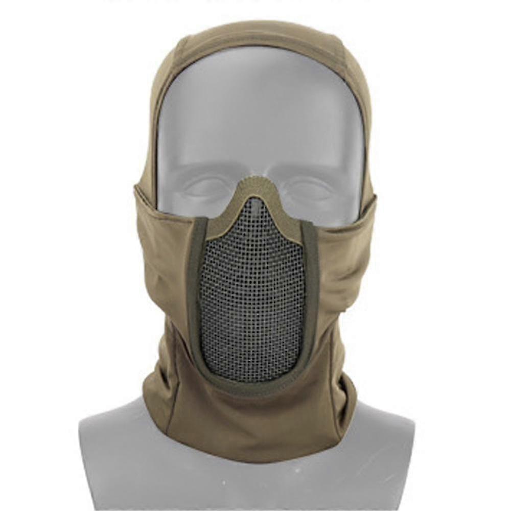 التكتيكية كامل الوجه الصلب شبكة قناع الصيد Airsoft قناع Paintball