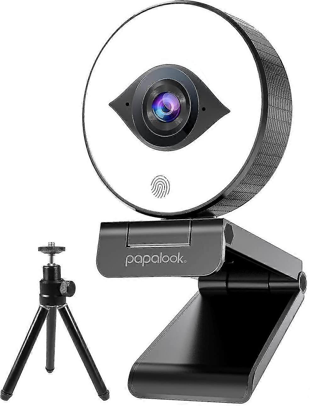 Papalook Pa552 Pro Full Hd Web Camera com microfone estéreo, para conferência de vídeo de reunião on-line do computador