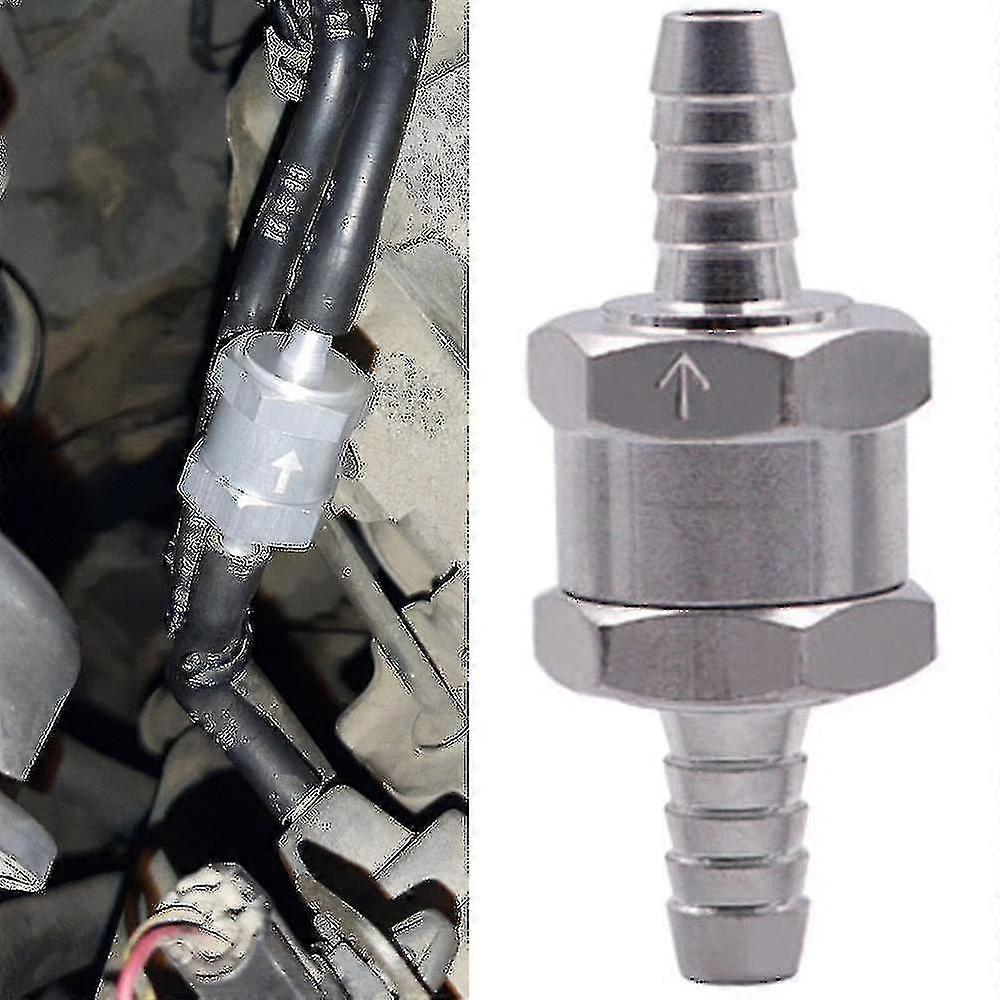 Fuel Non Return Check Valve 6/8/10/12mm Aluminium Alloy Petrol Diesel Water Fuel Line One Way Compatible Peugeot Renault Xixi