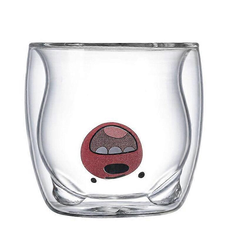 Bear Shape Glass Cup