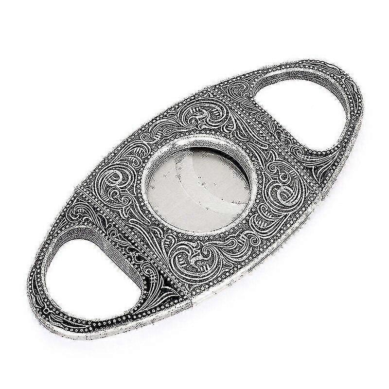 彫刻された花の西洋ブロンジー葉巻カッター彫刻アラベスク亜鉛合金アクセサリー